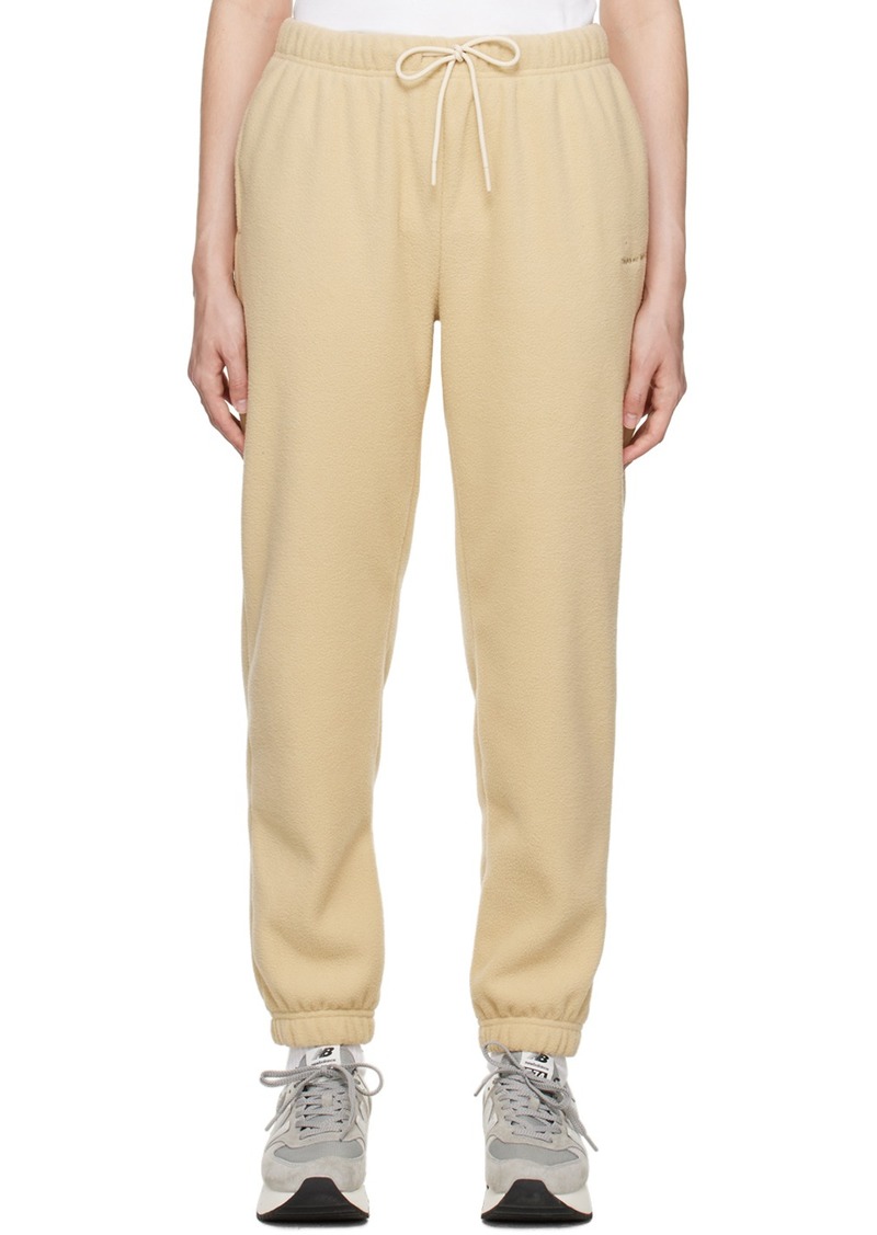 Outdoor Voices Beige Drawstring Lounge Pants