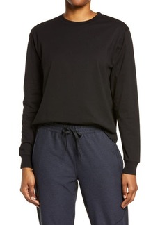 Outdoor Voices Everyday Long Sleeve T-Shirt in Black at Nordstrom