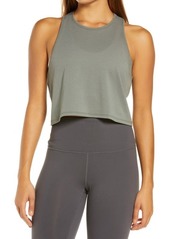 Outdoor Voices Fast Track Racerback Crop Tank in Tea Tree at Nordstrom