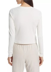 Outdoor Voices Superform Rib-Knit Long-Sleeve Top