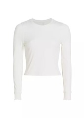 Outdoor Voices Superform Rib-Knit Long-Sleeve Top