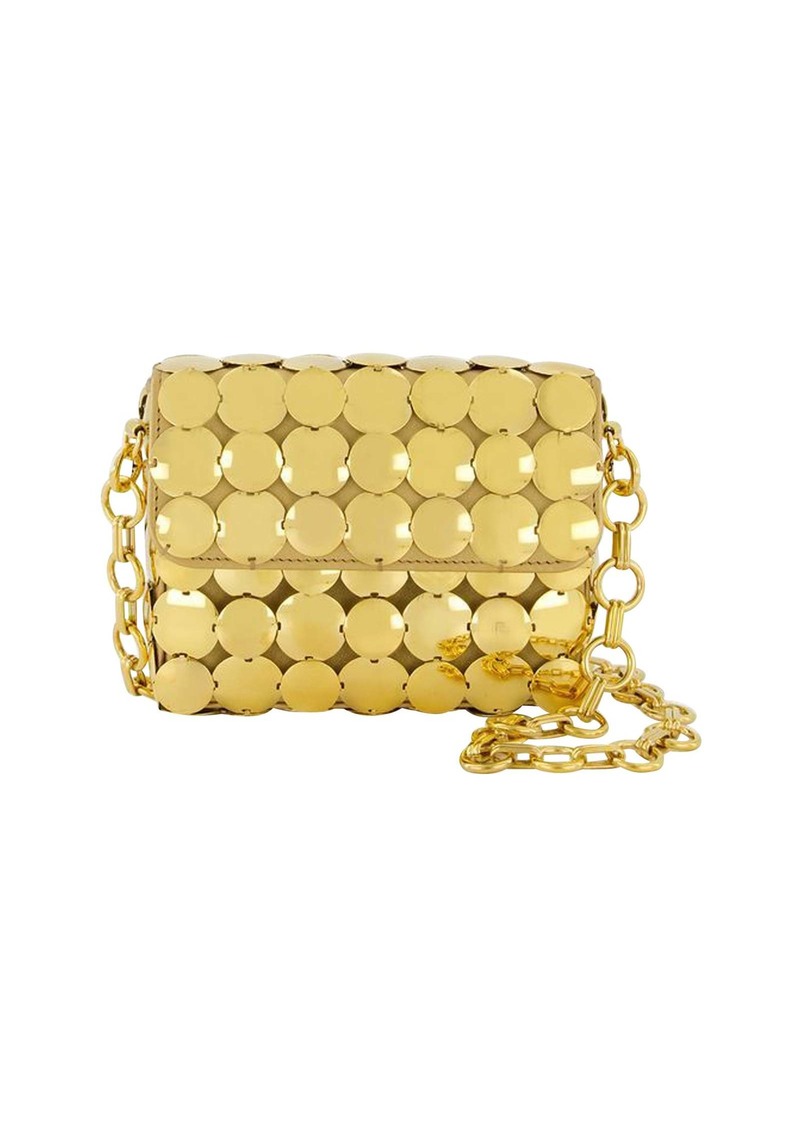 Button Flap S Crossbody - Paco Rabanne - Gold