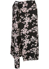 Paco Rabanne floral print belted dress