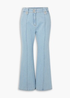 Paco Rabanne - Cropped mid-rise bootcut jeans - Blue - FR 42