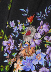 Paco Rabanne - Floral-print stretch-jersey T-shirt - Purple - FR 38