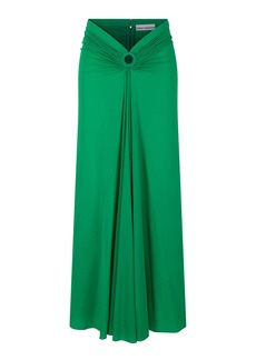 Paco Rabanne - Gathered Maxi Skirt - Green - FR 40 - Moda Operandi