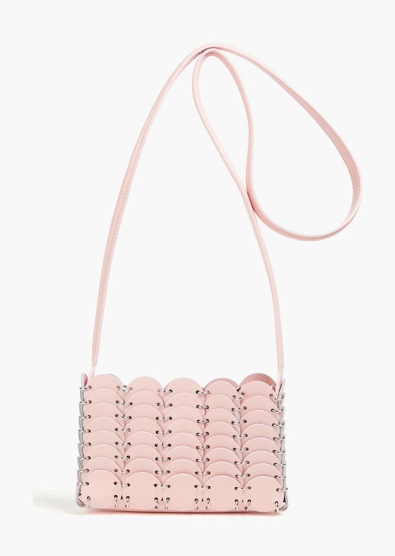 Paco Rabanne - Laser-cut leather shoulder bag - Pink - OneSize