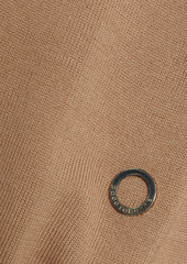Paco Rabanne - Metallic-trimmed wool-blend turtleneck sweater - Brown - S