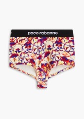 Paco Rabanne - Printed jersey high-rise briefs - White - M