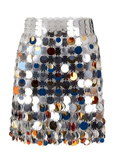 Paco Rabanne - Oversized Paliette Mini Skirt - Metallic - FR 34 - Moda Operandi