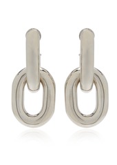 Paco Rabanne - Women's XL Bronze Link Silver-Tone Earrings - Silver - Moda Operandi