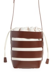 paco rabanne Cage Leather Bucket Bag in P200 Brown at Nordstrom
