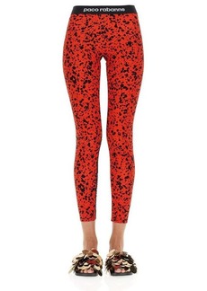 PACO RABANNE LEGGINGS WITH LOGOED BAND