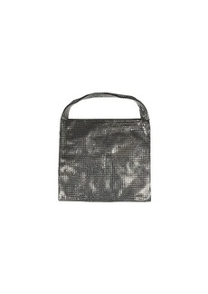 PACO RABANNE Silver metallic mesh Pixel medium shoulder bag Paco Rabanne