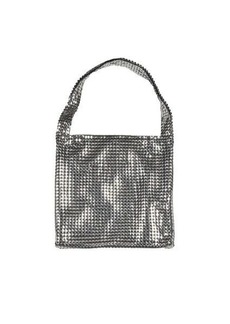 PACO RABANNE Silver metallic mesh Pixel small shoulder bag Paco Rabanne