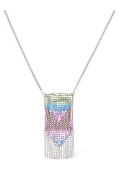 Paco Rabanne Rainbow Mesh Pendant Necklace