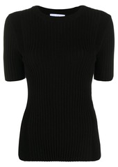 Paco Rabanne ribbed fitted T-shirt