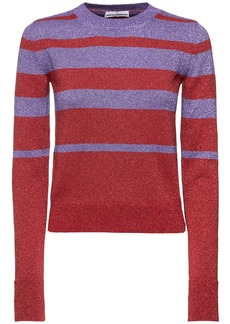 Paco Rabanne Striped Knit Lurex Sweater