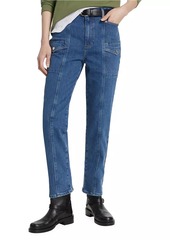 Paige Alexis High-Rise Tapered-Leg Jeans