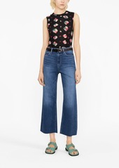 Paige Anessa cropped wide-leg jeans