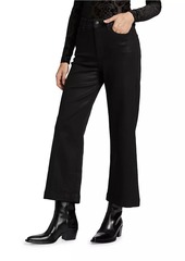 Paige Anessa High-Rise Wide-Leg Ankle Jeans