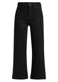 Paige Anessa High-Rise Wide-Leg Ankle Jeans