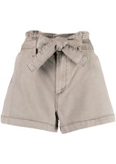 Paige Anessa high-waisted cotton shorts