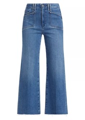 Paige Anessa Raw Wide-Leg Jeans