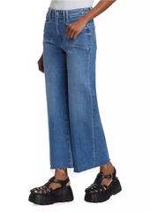 Paige Anessa Raw Wide-Leg Jeans