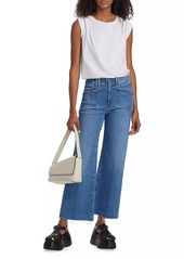 Paige Anessa Raw Wide-Leg Jeans