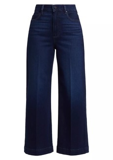 Paige Anessa Stretch-Denim High-Rise Crop Jeans