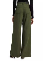 Paige Aurora Pleated Wide-Leg Trousers