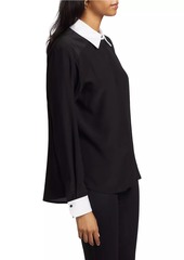 Paige Benton Silk Button-Front Shirt