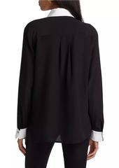 Paige Benton Silk Button-Front Shirt