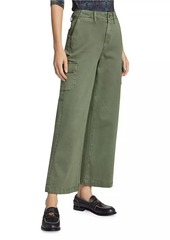 Paige Carly Wide-Leg Ankle Cargo Pants