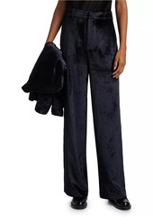 Paige Chateau Wide-Leg Velvet Pants