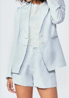 Paige Chelsee Puff Sleeve Blazer In Dove Grey