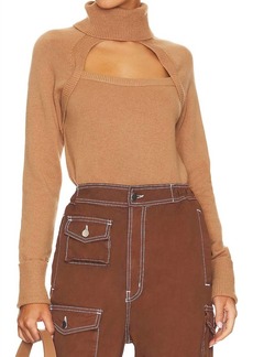 Paige Cherise Sweater In Toffee Bronze