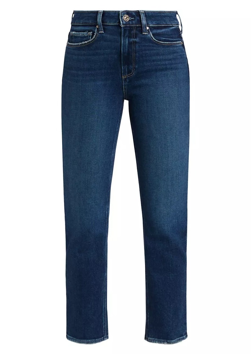 Paige Cindy Cropped Straight-Leg Jeans