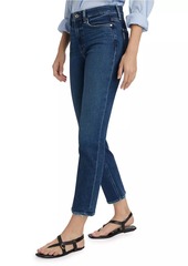 Paige Cindy Cropped Straight-Leg Jeans