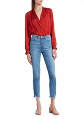 Paige Cindy High-Rise Distress Ankle Jeans