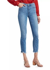 Paige Cindy High-Rise Distress Ankle Jeans