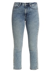 Paige Cindy High-Rise Piped Straight Jeans