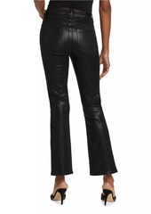 Paige Claudine Faux Leather Flare Ankle Pants