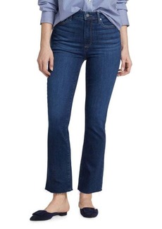 Paige Claudine Flare Leg Ankle Jeans