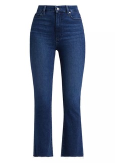 Paige Claudine High-Rise Stretch Cropped Flare Jeans