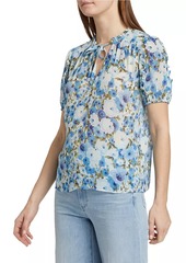 Paige Dandelion Silk Chiffon Blouse