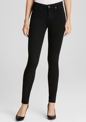 Paige Transcend Hoxton High Rise Skinny Jeans in Black Shadow
