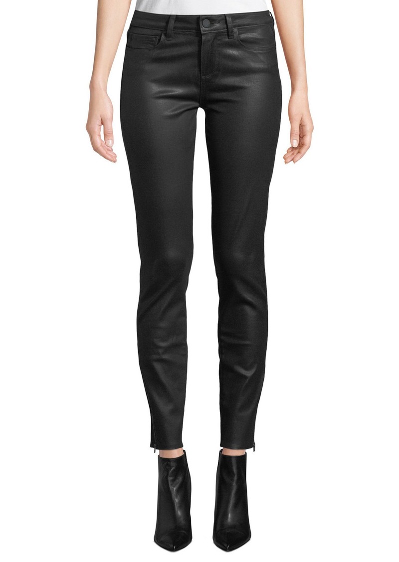 PAIGE Verdugo Coated Ankle Skinny Jeans