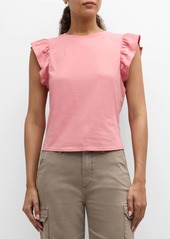 Paige Erissa Flutter-Sleeve Tee